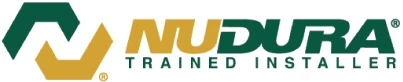 Nudura Trained Installer badge for insulated concrete form construction